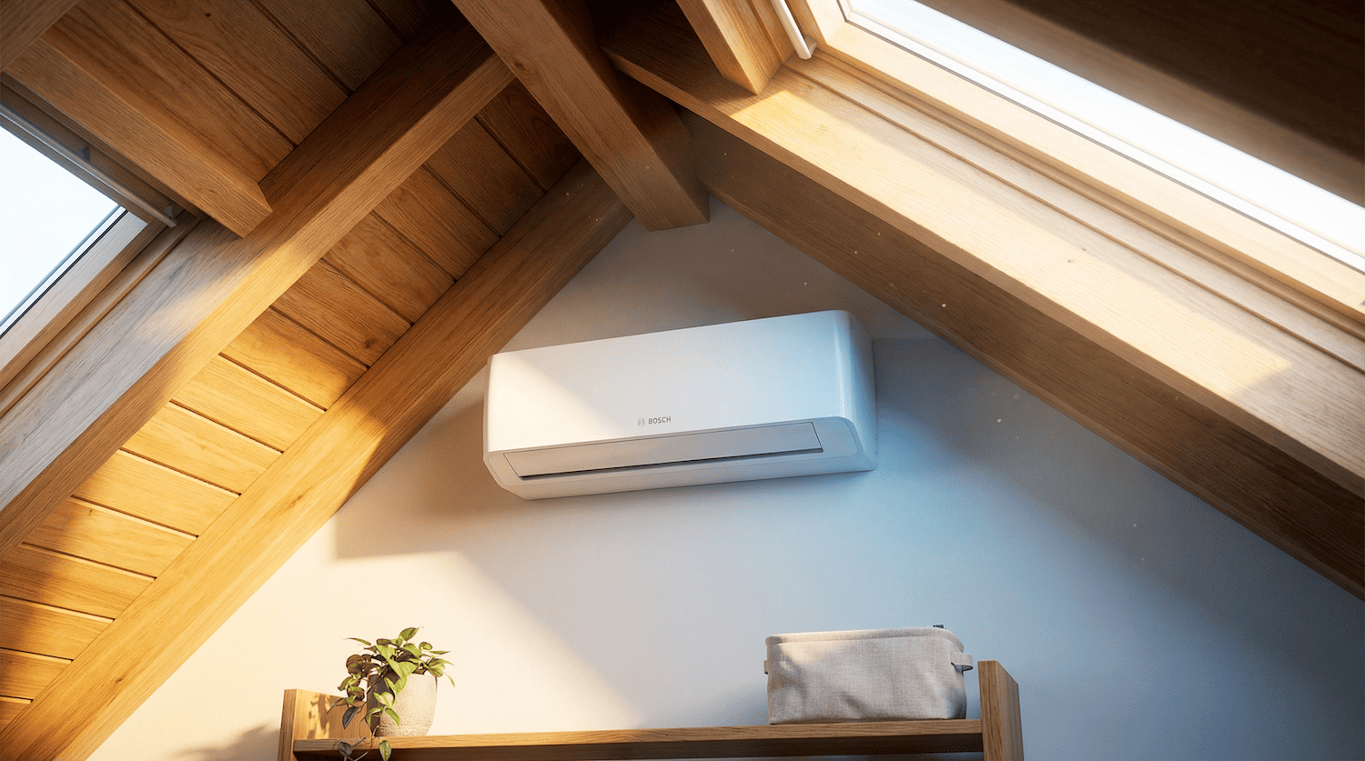 Klimaanlage Dachgeschoss: Schluss mit Hitzestau & schlaflosen Nächten – effizient kühlen und smart heizen